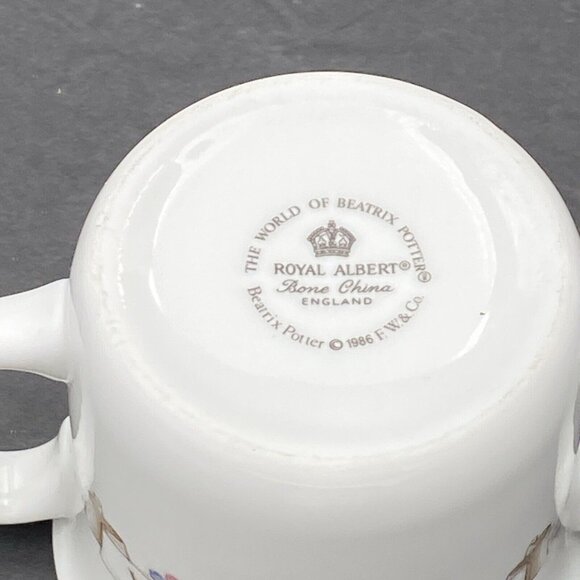 Royal Albert Bone China Cup Beatrix Potter Hunca Munca Mouse VTG ‘86 Christening - Picture 7 of 9